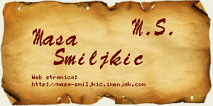 Maša Smiljkić vizit kartica